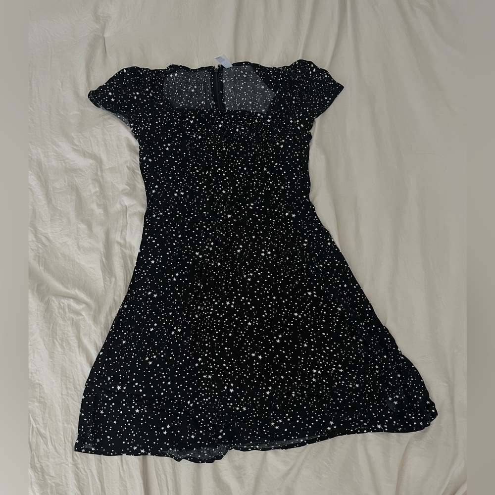 Xhilaration Black and White One-Shoulder Mini Dress